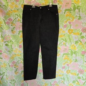 Gloria Vanderbilt Black Denim Straight Leg Jeans